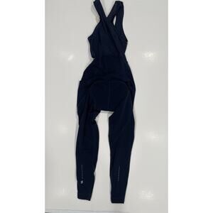 Sweaty Betty Women’s Navy Blue Thermal Cycling Bib Tights Size Small